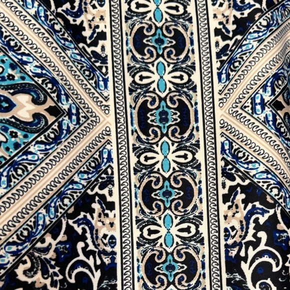 Tiana B Sheath Dress Women’s Size 16 Geometric Tile Print Cap Sleeve Career - Picture 2 of 7